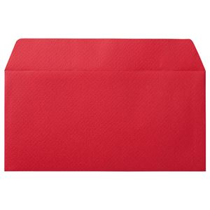 (まとめ) 寿堂 カラー横型封筒 110×220mm 127.9g/m2 テープのり付 〒枠なし クランベリー 10350 1パック(10枚) 【×15セット】...