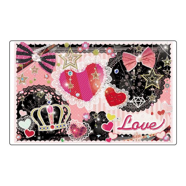 学習デスク (テーブル 机) マット 【ラブリージュエル】 反射防止 練込非転写加工 光学マウス対応 日本製 国産 HRT-5080 LJW 学習デスクを守る最...