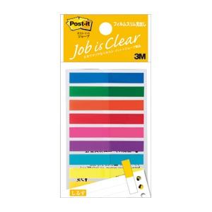 (まとめ) 住友スリーエム ポストイット(R) ジョーブ フィルムスリム見出し 688MSH 混色9色 1個入 【×10セット】 鮮やかな色彩のスリムフィルム見...
