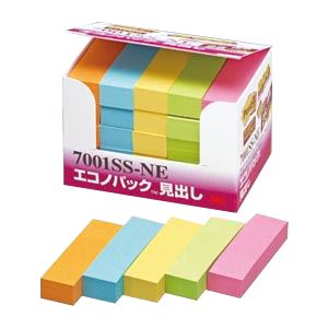 (まとめ) 住友スリーエム ポストイット(R) エコノパック(TM)製品 強粘着シリーズ 7001SS-NE オレンジ エレクトリックブルー ウルトライエロー ...