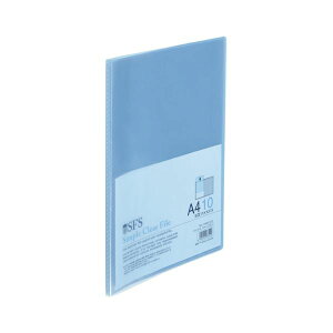 (まとめ) たんぽぽ A4クリアーファイル A4判タテ型(10ポケット) 109991010 ブルー 1冊入 【×20セット】 青 透明なポケットで、文書の保管・整理・検索が一層便利に 見やすい 使いやすい たんぽぽ A4クリアーファイル A4サイズ縦型(10ポケット) ブルー 1冊入り【×20