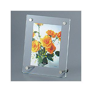 (業務用セット) アクリル製 ピクチャーフレーム スタンドタイプ写真立て L判プリント用 フ-ACS-L【×5セ..