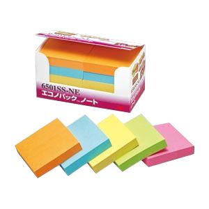 (まとめ) 住友スリーエム ポストイット(R) エコノパック(TM)製品 強粘着シリーズ 6501SS-NE オレンジ エレクトリックブルー ウルトライエロー ...