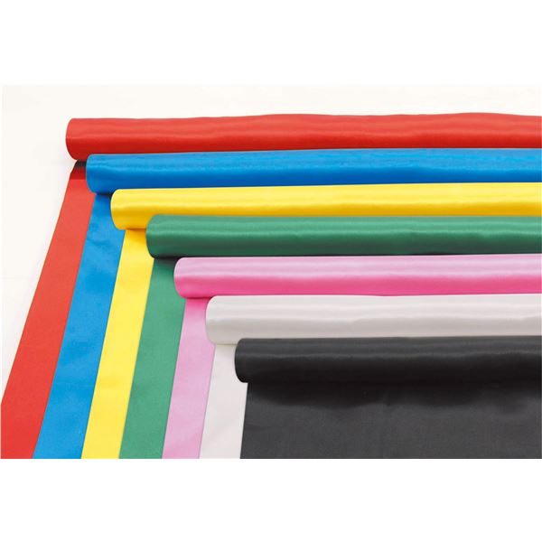 楽天夢の小屋（まとめ） サテン布生地 【150cm幅】 10m巻 ブルー（青） 【×5セット】 青 華麗なる舞台を彩る、多目的な布地 運動会や体育祭、発表会、イベントに最適 のサテン布生地、幅広150cmで10m巻き ブルーの鮮やかな色彩で、垂れ幕や旗、衣装、はっぴ作りにピッタリ 5セットでお得 青