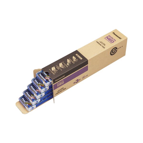 パナソニック EVOLTA NEO アルカリ乾電池 単3形 100本パック LR6NJN／100S 超えた耐久力 驚異の持続力 最新アルカリ乾電池100本パック エボルタNEO LR6NJN／100S
