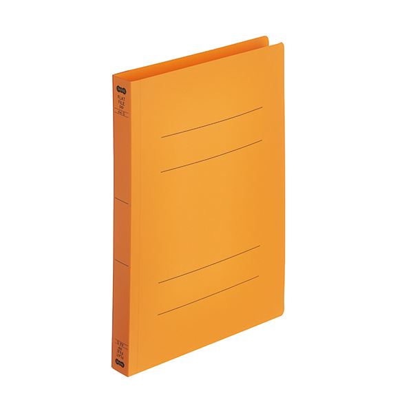 (まとめ) TANOSEEフラットファイル厚とじ(PP) A4タテ 250枚収容 背幅28mm オレンジ 1パック(5冊) 【×30セット】 耐久性・耐水性に優...