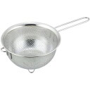 【30個セット】 ステンレス パンチング 片手ざる/調理器具 【14cm】 スタッキング式 ハンドル 足付き SUIグート 〔キッチン 台所 〕 水を切るだけで...