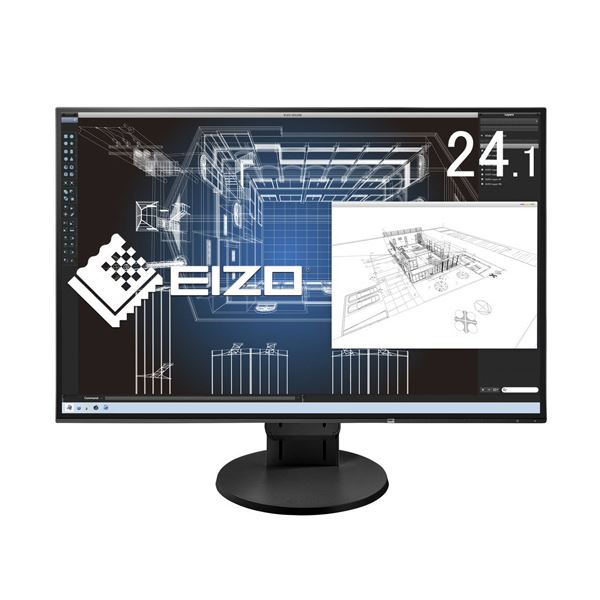 EIZO FlexScan 24.1型カラー液晶モニター ブラック EV2456-BK 1台 黒 美しさと機能を兼ね備えた24.1型カラー液晶モニター フレームレスでフルフラットなデザイン ブラックの魅力が光る最新モデルEV2456-BK 広い画面とクリアな映像で仕事もエンターテイメントも満足度を高め