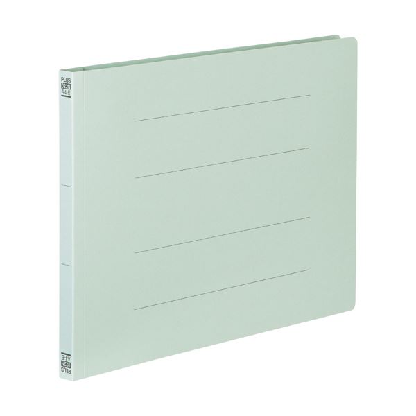 (まとめ) プラス フラットファイル 樹脂とじ具A4ヨコ 150枚収容 背幅18mm ブルー No.022N 1セット(10冊) 【×30セット】 青 簡単な分...