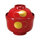 まゆ型吸物椀/お椀 【朱つぼつぼ TA】 直径105×高さ103(71)mm 日本製 国産 食洗機対応 〔和食 レストラン 店舗 お店〕 飲食店で使える 食器洗...
