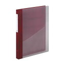 (まとめ)リヒトラブ カルテブック(クリヤー)A4タテ 30穴 背幅28mm レッド HB418-5 1冊【×5セット】 赤 透明感溢れるA4サイズのカルテブッ...