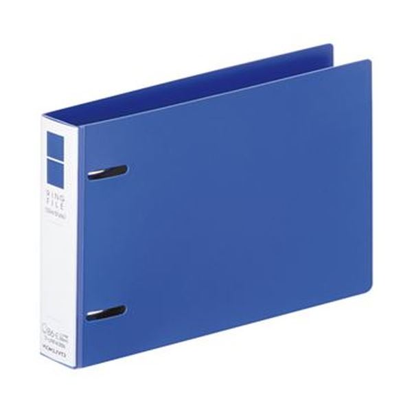 (まとめ)コクヨ リングファイル(スリムスタイル)B6ヨコ 2穴 220枚収容 背幅33mm 青 フ-URF438B 1冊【×50セット】 コクヨのスリムスタイ...