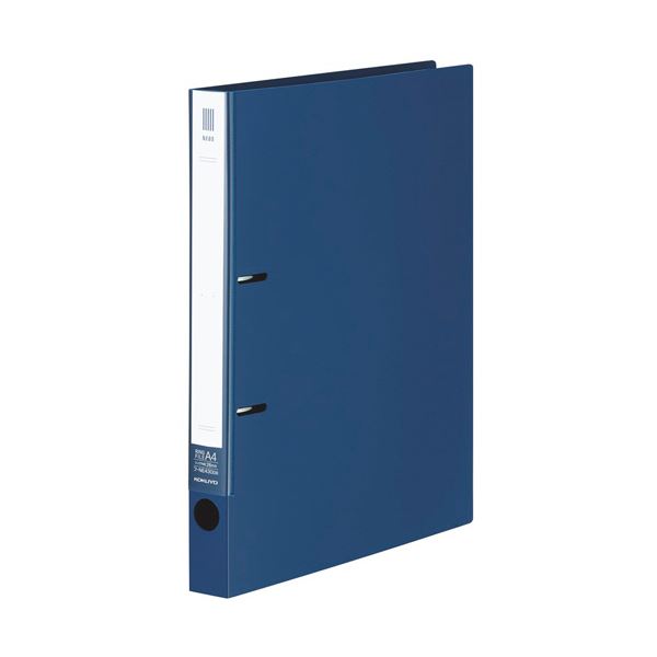 (まとめ) コクヨ リングファイル(NEOS)A4タテ 2穴 220枚収容 背幅33mm ネイビー フ-NE430DB 1冊 【×30セット】 スリムでスペース...