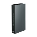 (まとめ)TANOSEE 名刺ホルダー 固定式コンパクト 240名用 ヨコ入れ ブラック 1冊 【×20セット】 黒 持ち運びに最適 コンパクトな名刺ホルダー【...