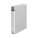 (まとめ) TANOSEE クリヤーファイル(貼り表紙) A4タテ 30穴 50ポケット付属 背幅51mm グレー 1冊 【×10セット】 進化したクリアファイ...