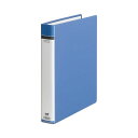 (まとめ) TANOSEE クリヤーファイル(貼り表紙) A4タテ 30穴 50ポケット付属 背幅51mm 青 1冊 【×10セット】 進化したクリアファイル ...