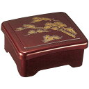 光月丼重/重箱 【溜パール松内朱 A】 167×143×80mm (143×119×46mm) 日本製 国産 〔和食 レストラン 店舗 お店〕 和の味わいを極め...