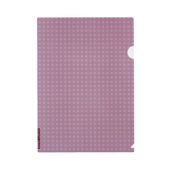 (まとめ) コクヨクリヤーホルダー(セキュリティビュー) A4 ピンク フ-SS750P 1セット(5枚) 【×30セット】 見えづらいセキュリティ仕様で、書類...