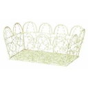 (まとめ) ワイヤーバスケット/小物入れ 【大 アイボリー】 幅24×奥行14.5×高さ10cm 整理 収納 カゴ 【×80個セット】 乳白色 美しさと実用性を...