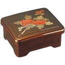 光月丼重/重箱 【梨地菊内朱 A】 167×143×80mm (143×119×46mm) 日本製 国産 〔和食 レストラン 店舗 お店〕 和の味わいを極める、...