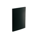 (まとめ)LIHITLAB 名刺帳 A4 300枚用 黒 A-5042-24【×10セット】 ビジネスの名刺を一括整理 大容量300枚収納可能なA4サイズの名刺...