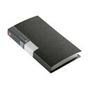 (まとめ) バッファローCD&DVDファイルケース ブックタイプ 48枚整理 収納 ブラック BSCD01F48BK 1個 【×30セット】 黒 スタイリッシュ...