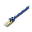 (まとめ) Cat7対応ツメの折れないLANケーブル 配線 0.5m ブルーメタリック LD-TWST/BM05 1本 【×10セット】 青 エレコムCat7対...