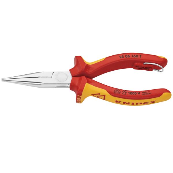 KNIPEX クニペックス 2506-160TBK 絶縁 ラジオペンチ 落下防止 BK 工具 ツール DIY 作業工具 道具 落下..