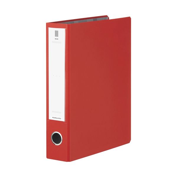 (まとめ) コクヨ チューブファイル(NEOS)A4タテ 500枚収容 50mmとじ 背幅65mm カーマインレッド フ-NE650R 1冊 【×30セット】 ...