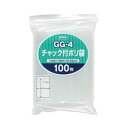 (まとめ) ジャパックス チャック付ポリ袋 ヨコ140×タテ200×厚み0.04mm GG-4 1パック(100枚) 【×30セット】 便利なチャック付きポリ袋...