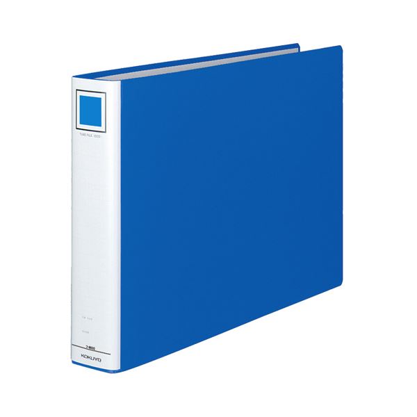 (まとめ) コクヨ チューブファイル(エコ) 片開き A3ヨコ 500枚収容 背幅65mm 青 フ-E653B 1冊 【×10セット】 青い海を彷彿とさせる、収...