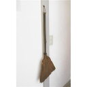 手作り 棕櫚 ほうき/ホウキ 【5つ玉 短柄 3個セット】 約幅24×奥行4×長さ73cm シュロ 竹 〔掃除用品 清掃用品〕 愛着湧く手作り箒、棕櫚製短柄タイ...