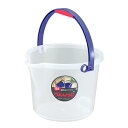 べんりっこバケツ/清掃用品 【8L】 クリア 目盛り付き ホース止め 掃除用品 【24個セット】 機能満載のシンプルなバケツ 便利さを極めたクリアな容器、目盛り...