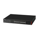 バッファロー 法人向け Giga対応PoE Layer2 スマートLiteスイッチ 16ポート ブラック BS-GSL2016P 1台 黒 ネットワーク構築の可...