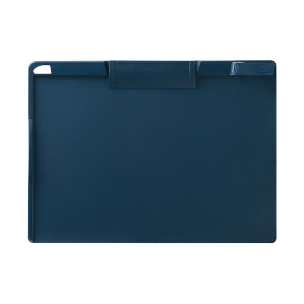 (まとめ) ソニック マグネット付クリップボード 抗菌 清潔 タイプ A4ヨコ ネイビー CB-5269-K 1枚 【×10セット】 抗菌 清潔 効果と超強力マ...