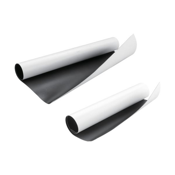 (まとめ) TRUSCO マグネットロール ツヤなし500mm TCMR-08-3050W 1巻 【×5セット】 マグネットシートの大判サイズ 磁力であらゆる場...