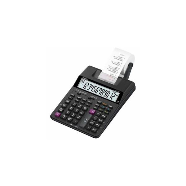 CASIO プリンター電卓 HR-170RC-BK 高速印刷と正確な計算で時間を節約し、効率的な業務を実現するプリンター電卓 大型 大きい ディスプレイと使いやすいキーボードでストレスフリーな操作を実現 オフィス 事務用 に華を添えるスタイリッシュなデザイン