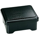 PBT木目丼重/重箱 【黒内朱 PBT】 165×142×82mm (144×121×48mm) 日本製 国産 食洗機対応 〔和食 レストラン 店舗 お店〕 飲...