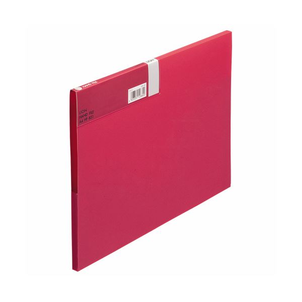 (まとめ) ライオン事務器 ハンドファイル A4背幅10mm ワイン HF-851 1冊 【×30セット】 薄さ10mmの背幅..