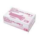(まとめ) メディテックジャパン ロングポリエチレン手袋 V ピンク LPEP-FV 1箱(50枚) 【×10セット】 食品衛生法適合 ロングタイプのポリエチレ...