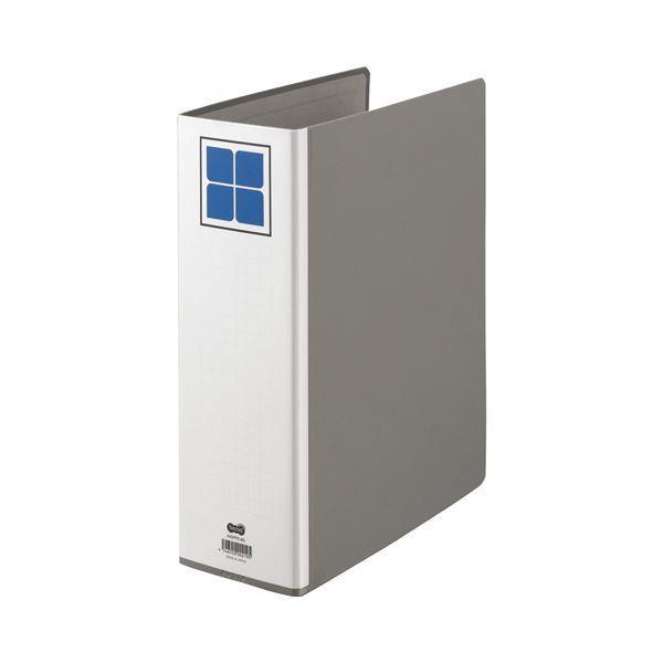 (まとめ) TANOSEE 片開きパイプ式ファイルE A4タテ 800枚収容 背幅106mm グレー 1冊 【×30セット】 整理 収納 力800枚 便利な片開...