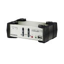 ATEN 2ポートデュアルインターフェース対応 USB2.0KVMPスイッチ OSD機能付 CS1732B 1台 デュアルインターフェース対応のUSB2.0KV...