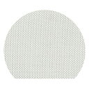 尺3 半月マット/トレー 【ホワイト格子】 396mm×345mm PVC 塩ビ 〔和食 レストラン 居酒屋 店舗 お店 飲食業〕 白 美しい和食器でおもてなし...