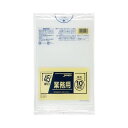 ジャパックス 厚口ごみ袋 透明 45L P-48 1セット(400枚:10枚×40パック) 高い耐久性 頑丈 で丈夫な透明な45Lの厚手ごみ袋、使いやすくて滑ら...