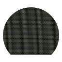 尺3 半月マット/トレー 【ブラック格子】 396mm×345mm PVC 塩ビ 〔和食 レストラン 居酒屋 店舗 お店 飲食業〕 黒 美しい和食器でおもてなし...