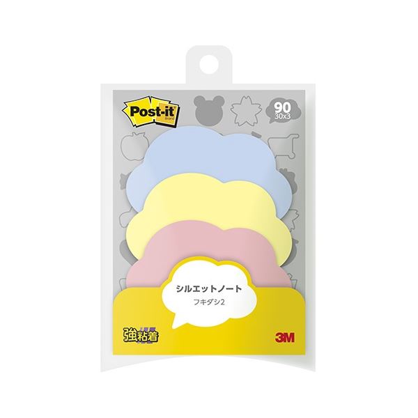 (まとめ) スリーエムジャパン ポストイット シルエットノート 強粘着 フキダシ2 【×10セット】 思いを届ける、場所を選ばず、メッセージを確実に伝える スリ...