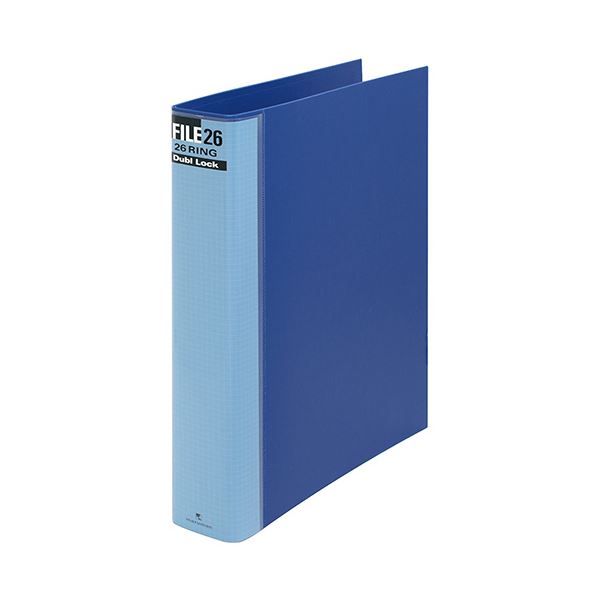 (まとめ) マルマン ダブロックファイル B5タテ 26穴 250枚収容 背幅44mm ブルー F679R-02 1冊 【×10セット】 青 便利なB5サイズの...