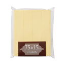(まとめ) TANOSEE ふせん 75×15mm クリーム 1パック(4冊) 【×30セット】 クリームカラーの便利な小さな付箋 TANOSEE ふせん 75...