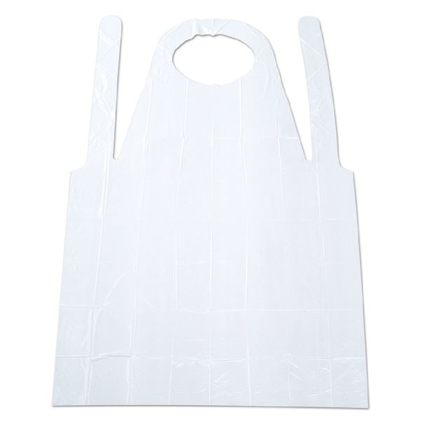 (まとめ) プラスチックエプロン 袖なし 50枚入 【×3セット】 まとめて使える 袖なしプラスチックエプロン50枚入り×3セット