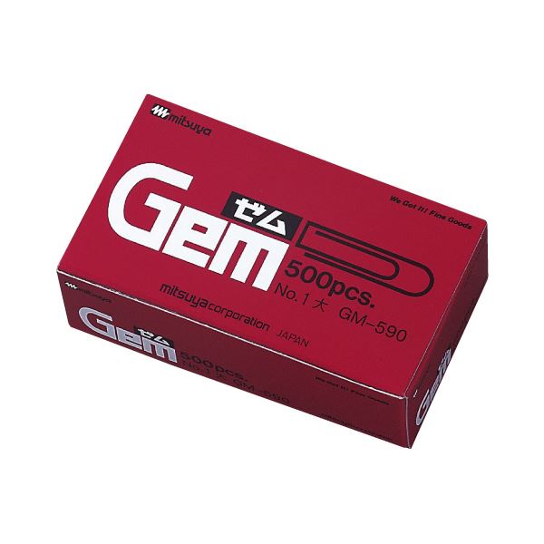 (まとめ) ミツヤ ゼムクリップ 大 29mm GM-590 1箱(約500本) 【×30セット】 オフィス 事務用 必需品 便利なクリップ ミツヤの大サイズゼ...